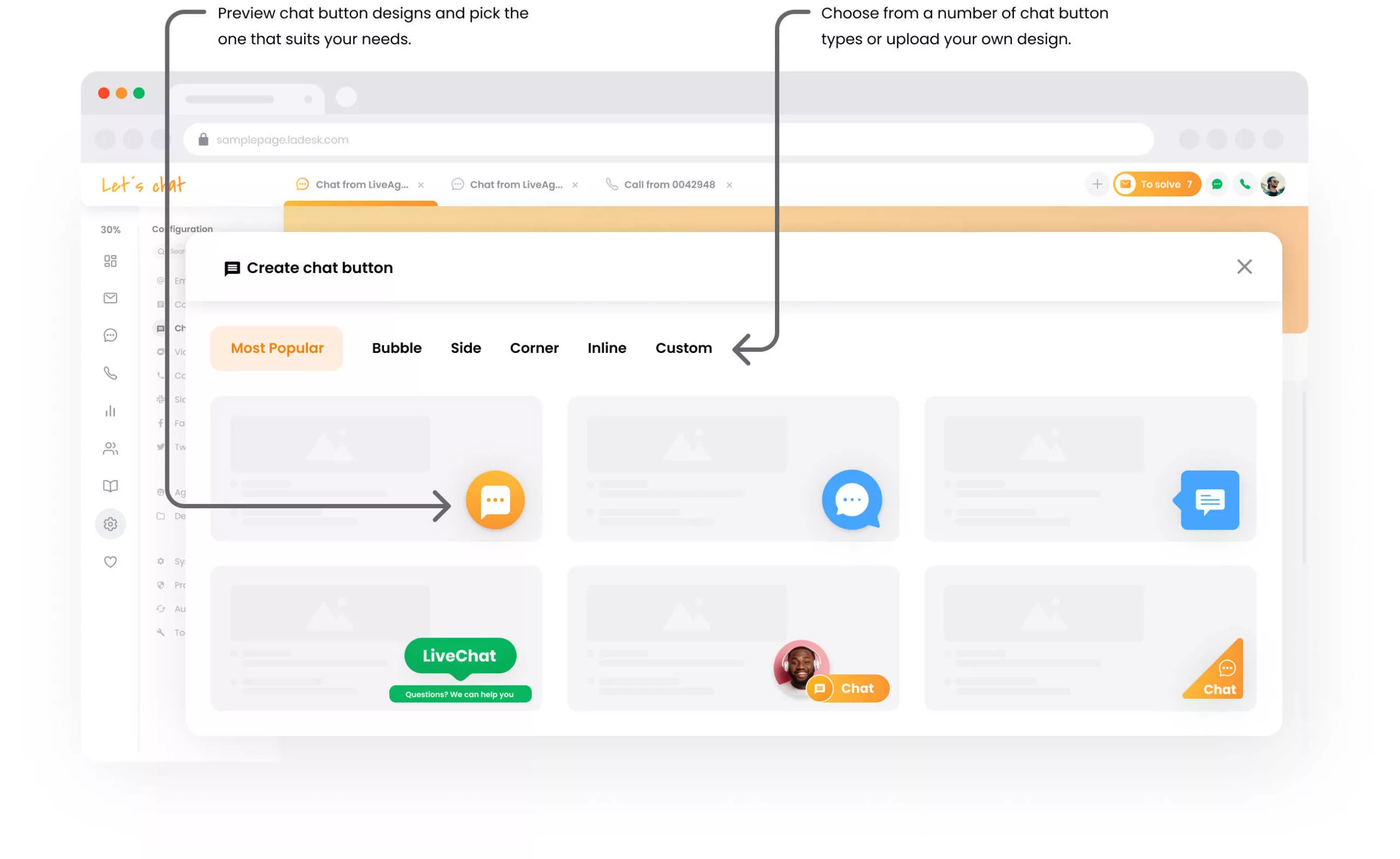 Visualização de digitação em tempo real no LiveAgent