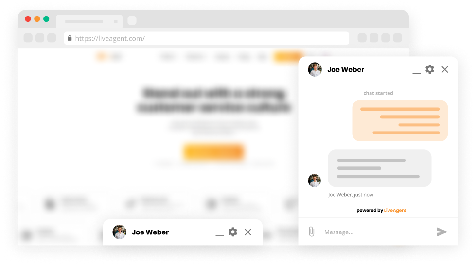 Recurso de encaixe de janela de chat em software de chat ao vivo - LiveAgent