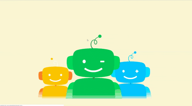 Animação de integração Quriobot