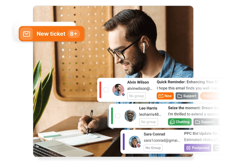 Software de tickets com agentes de IA