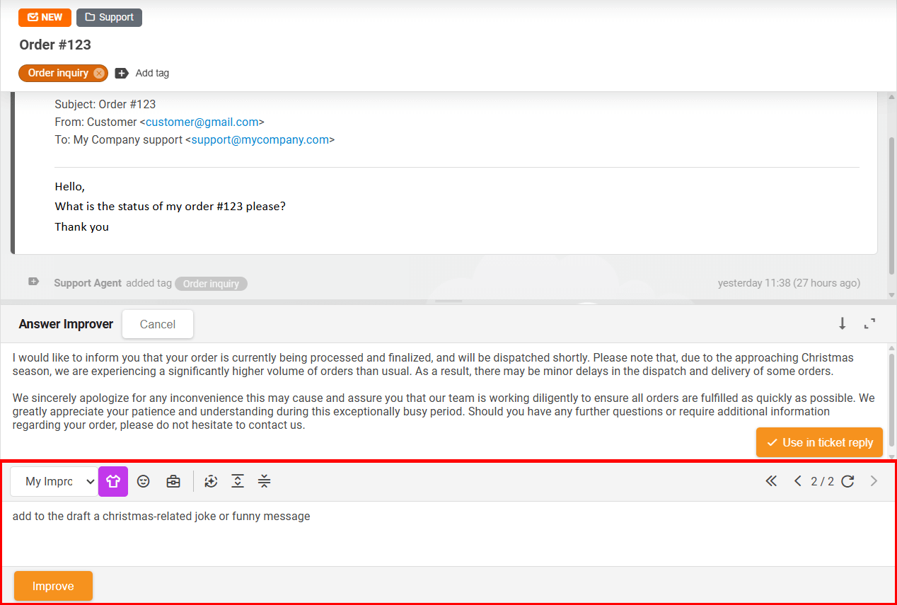 Chatbot de IA do LiveAgent