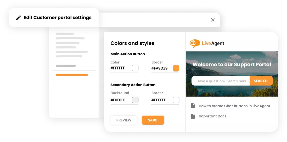Um portal de atendimento ao cliente poderoso feito por você