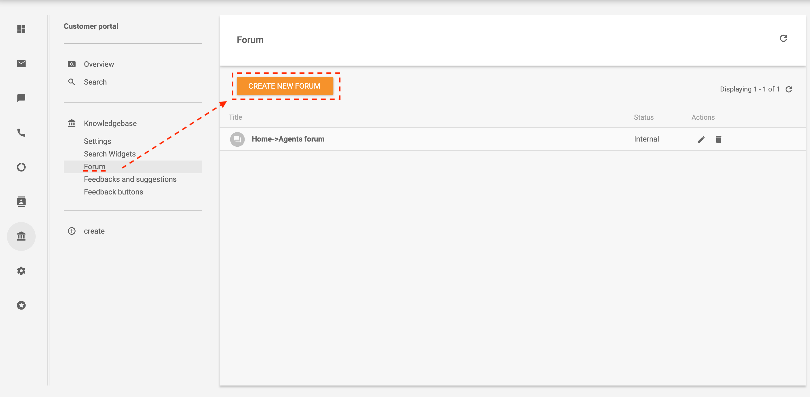 Criar fórum no LiveAgent
