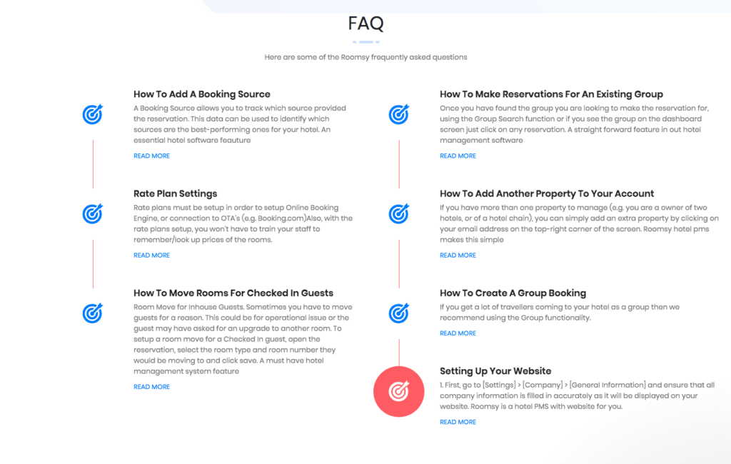 Design de página FAQ LiveAgent