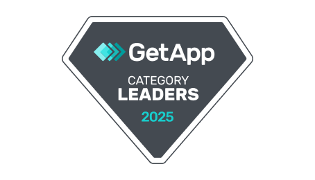 Distintivo GetApp líder em software de rastreamento de chamadas 2025