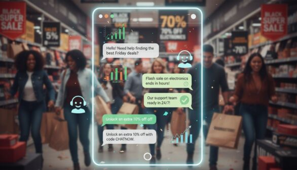 Como o live chat impulsiona as taxas de conversão no e-commerce na Black Friday