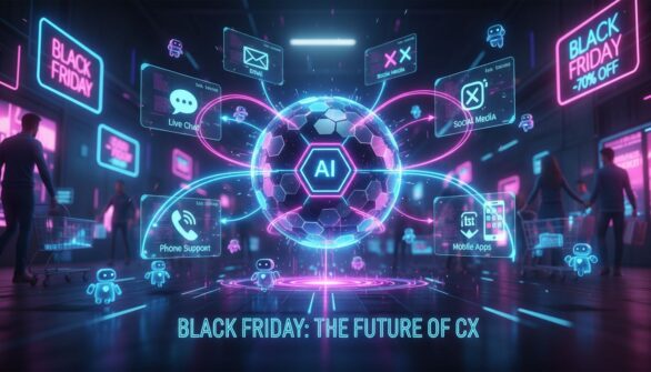 O papel da IA e do atendimento omnichannel ao vivo na Black Friday