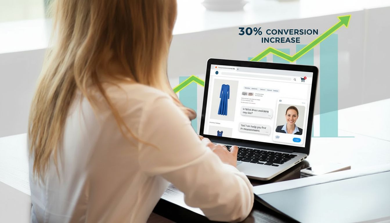 Dashboard de otimização de conversão com live chat