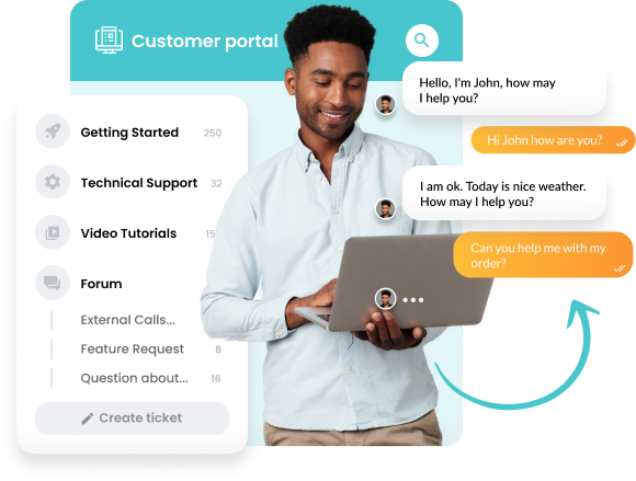 LiveAgent - benefícios do portal do cliente