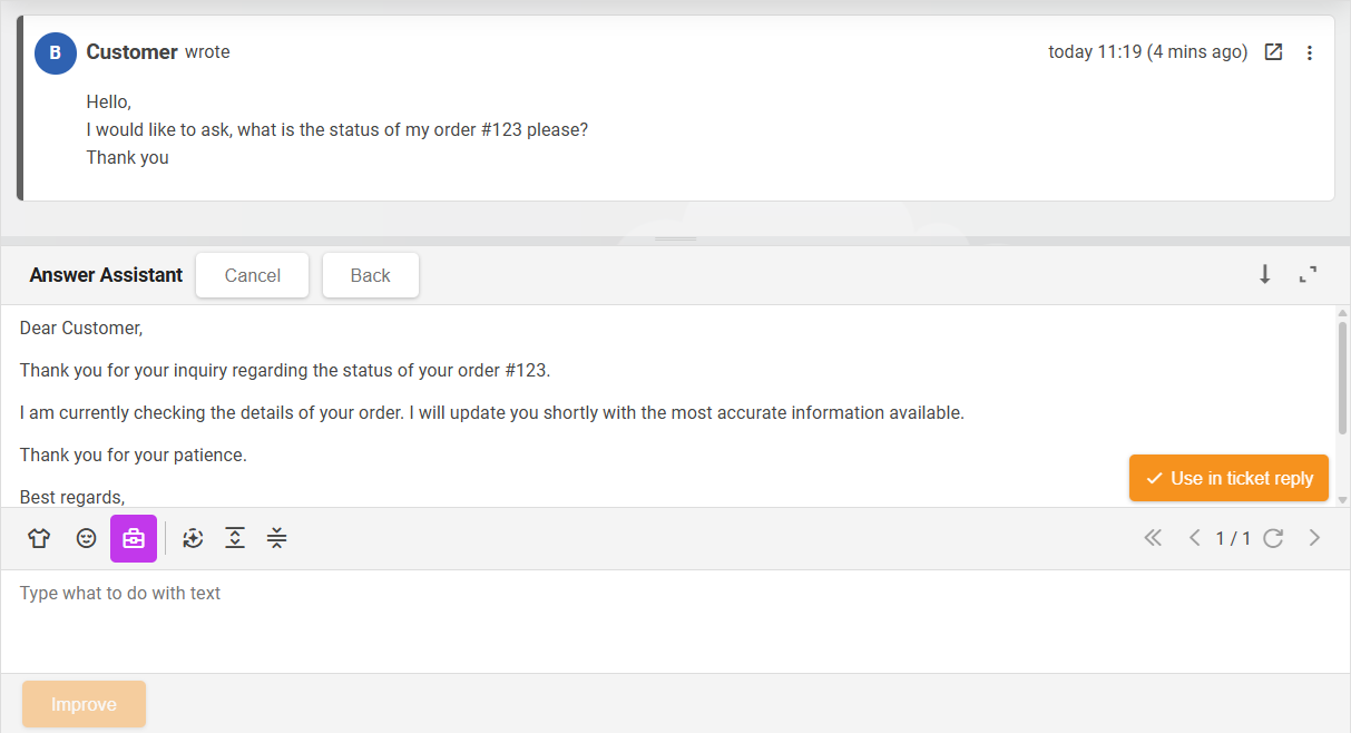 Visão geral da criação de comunicação do Compositor de Rascunho de IA