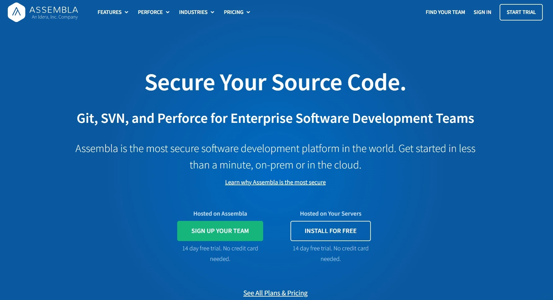 Página inicial do Assembla - uma plataforma de desenvolvimento de software e ferramenta de gerenciamento de projetos que pode ajudá-lo a gerenciar sua carga de trabalho e manter tudo organizado.