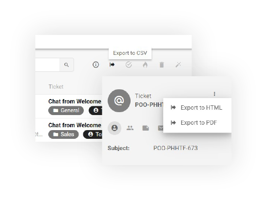 Exportar tickets no LiveAgent