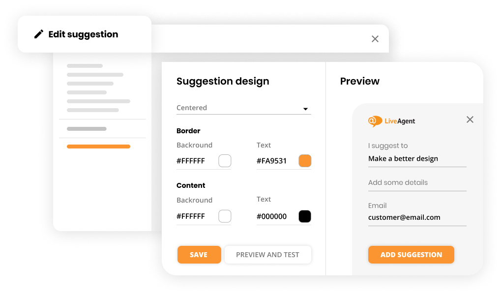 Recurso de Feedback e sugestões em software de help desk - LiveAgent