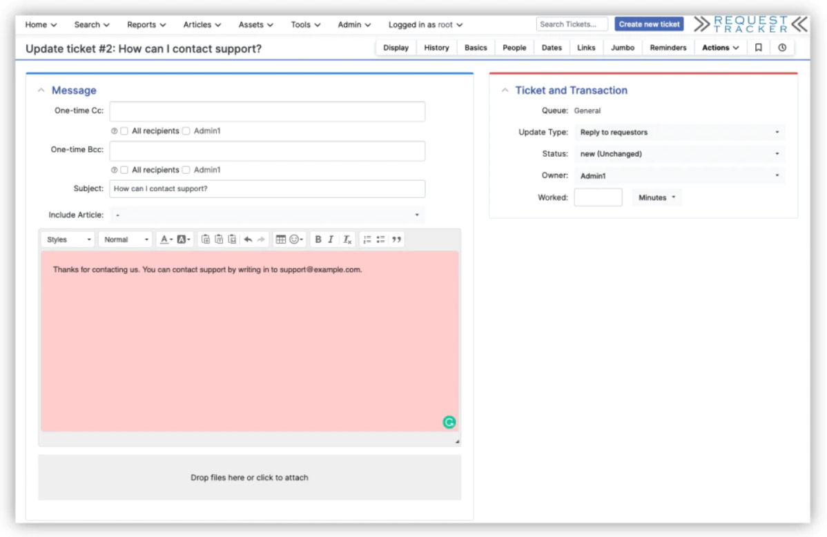 Request Tracker Sistemas de ticketing de código aberto