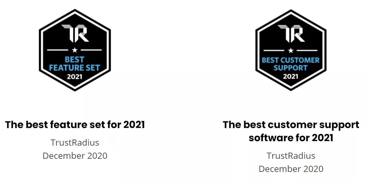 Prêmios TrustRadius LiveAgent