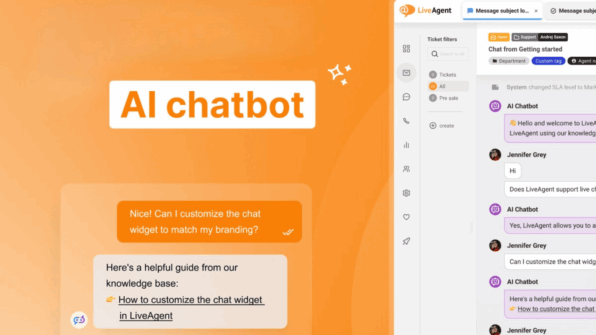 Como o LiveAgent Resolveu 75% das Interações de Chat via Chatbot de IA