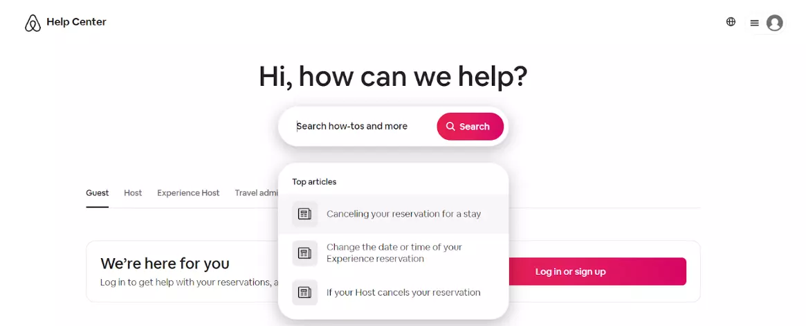 Recomendações de artigos do Airbnb