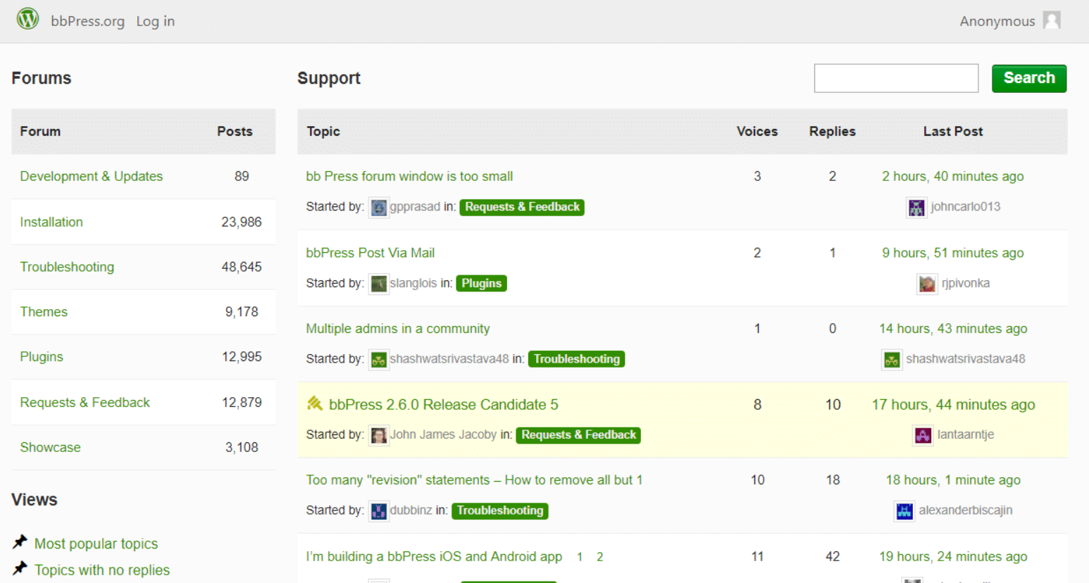 Plugin de fórum bbPress WordPress