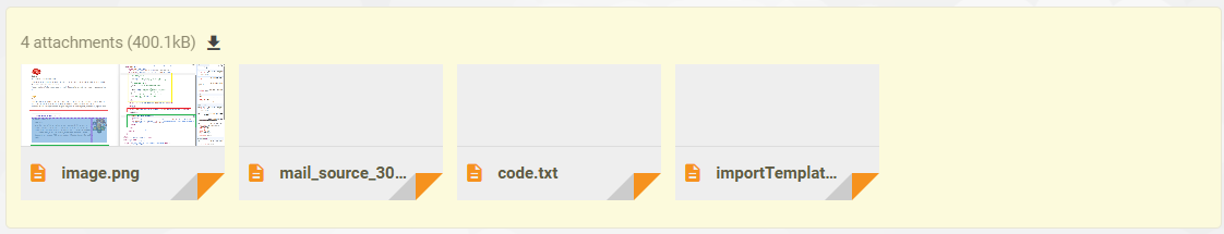 Download em massa de anexos