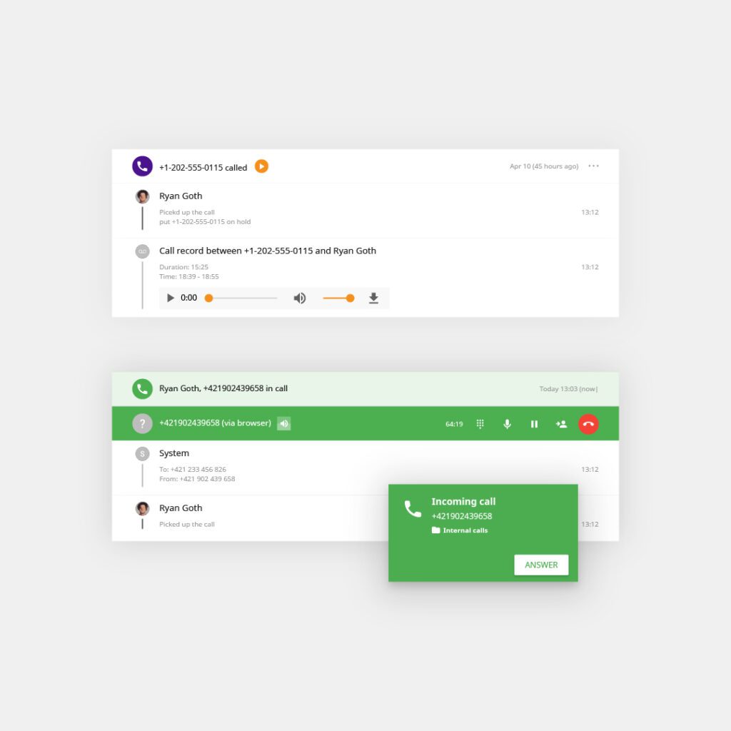 Visão Geral do Call Center por LiveAgent - Gravações e Chamadas Ilimitadas, Sem Cobranças Extras