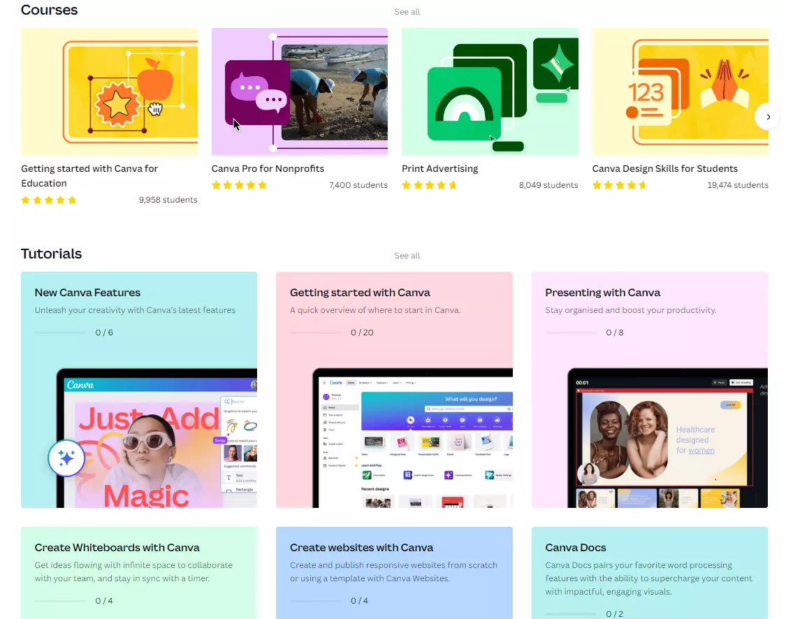 Design school do Canva