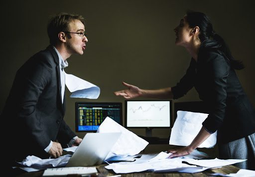 Diagrama dos estilos de gestão de conflitos