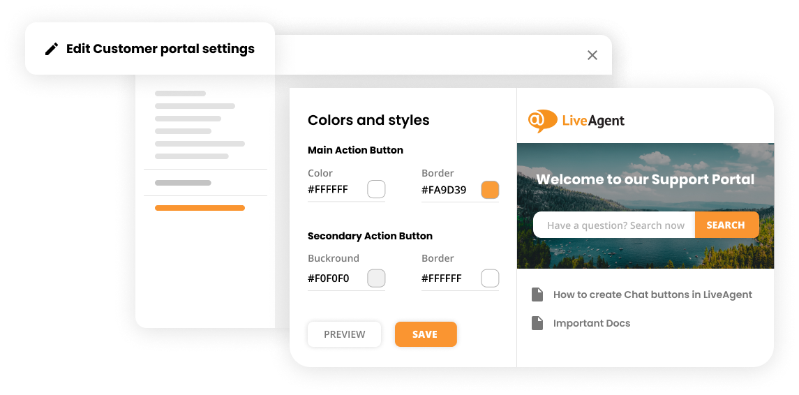 Personalização da base de conhecimento no software do portal do cliente - LiveAgent