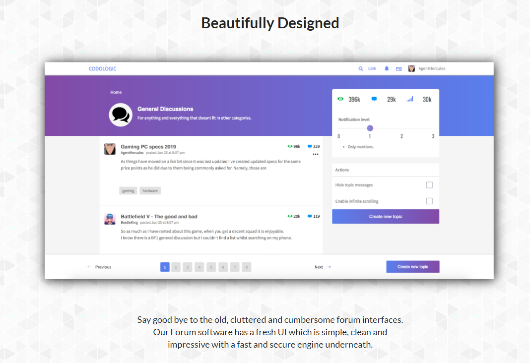 Software de fórum comunitário Codoforum