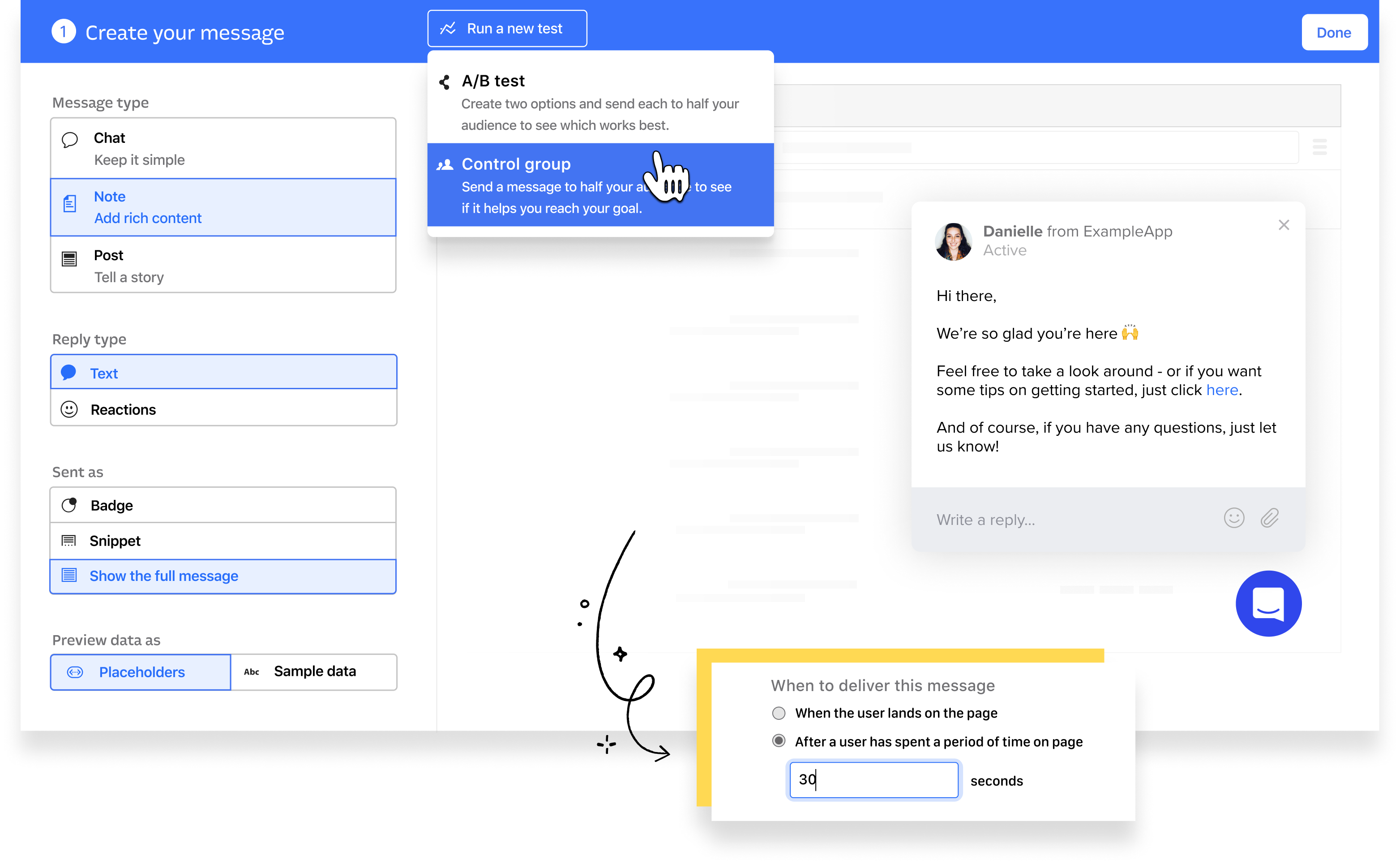 Live chat contínuo do Intercom