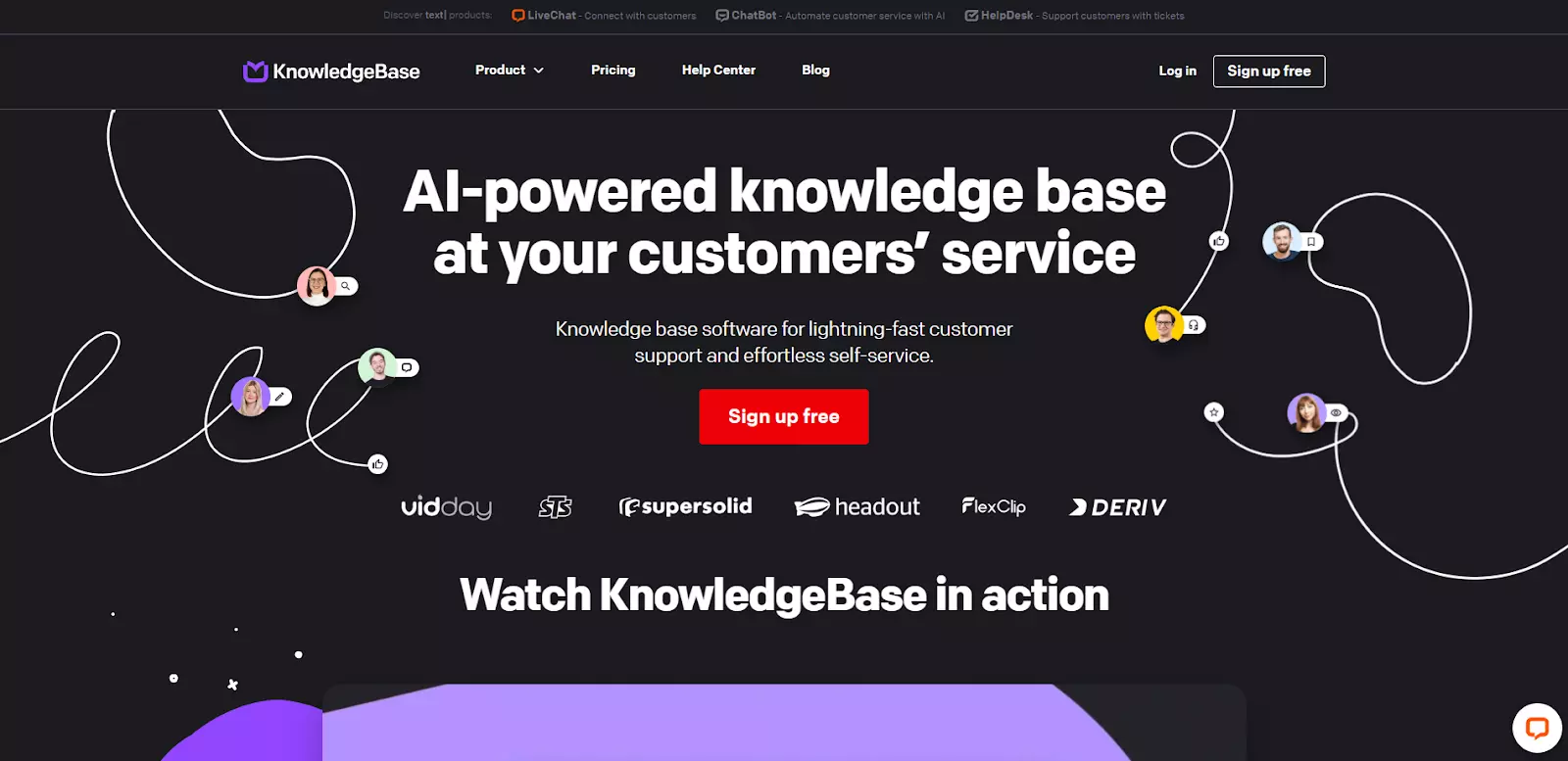 KnowledgeBase - software de knowledge base eficiente