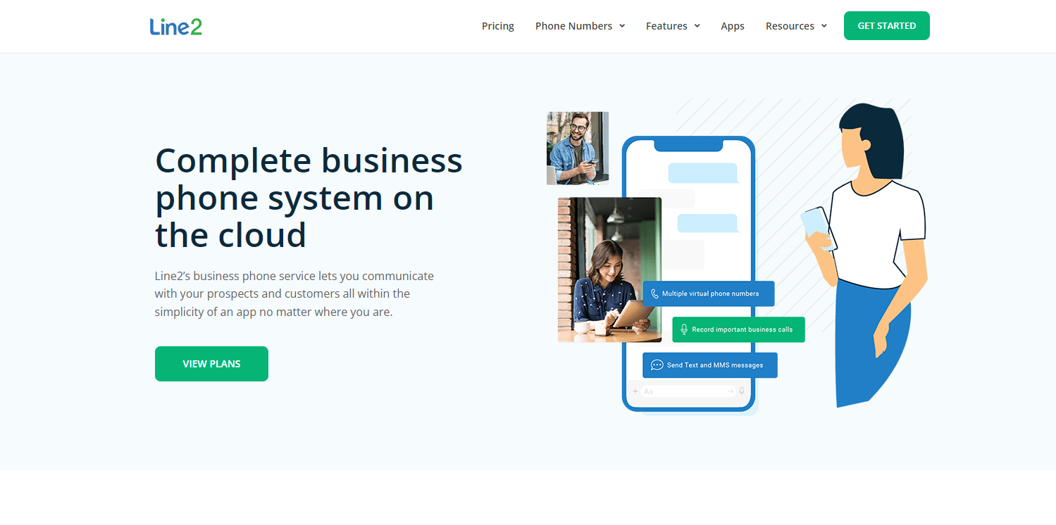 Website do provedor Line2