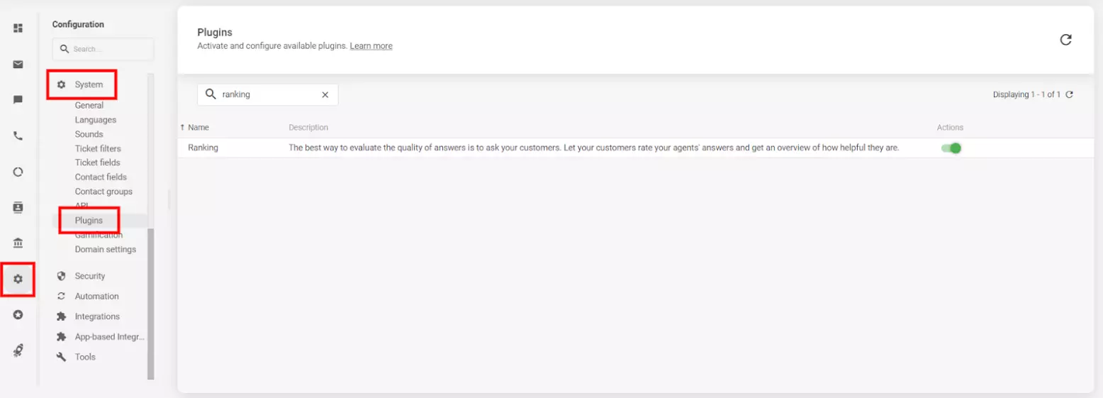 Imagem mostrando as configurações da pesquisa pós-chat no LiveAgent.