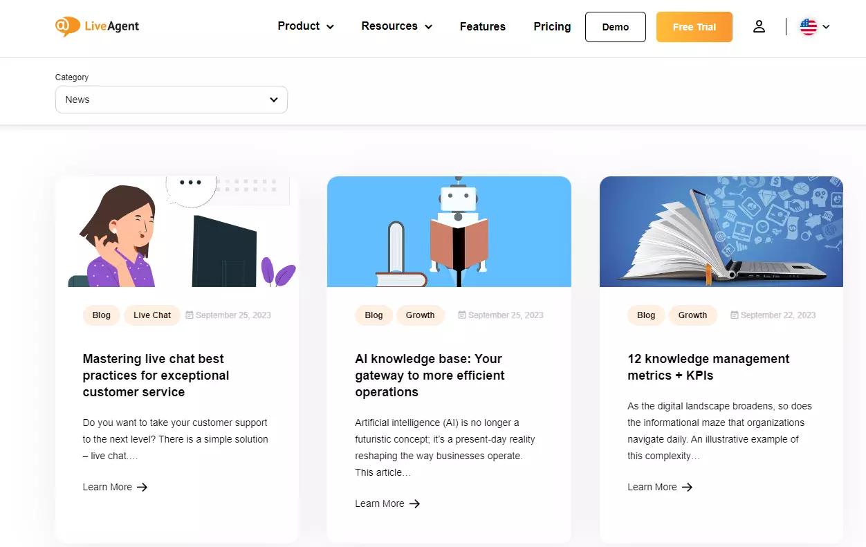 Notícias do LiveAgent