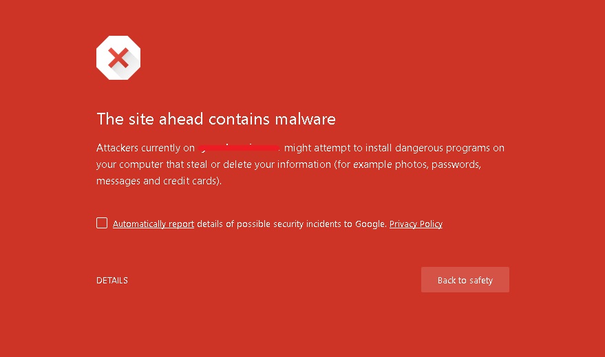 Aviso de malware