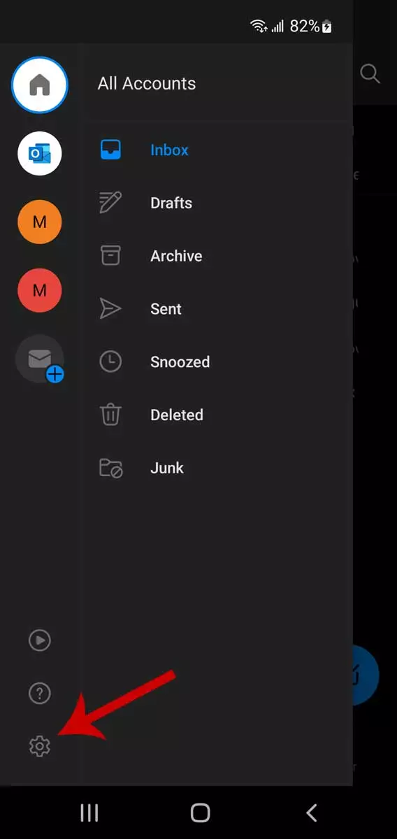 Threading de email do Outlook em dispositivos móveis, etapa 2