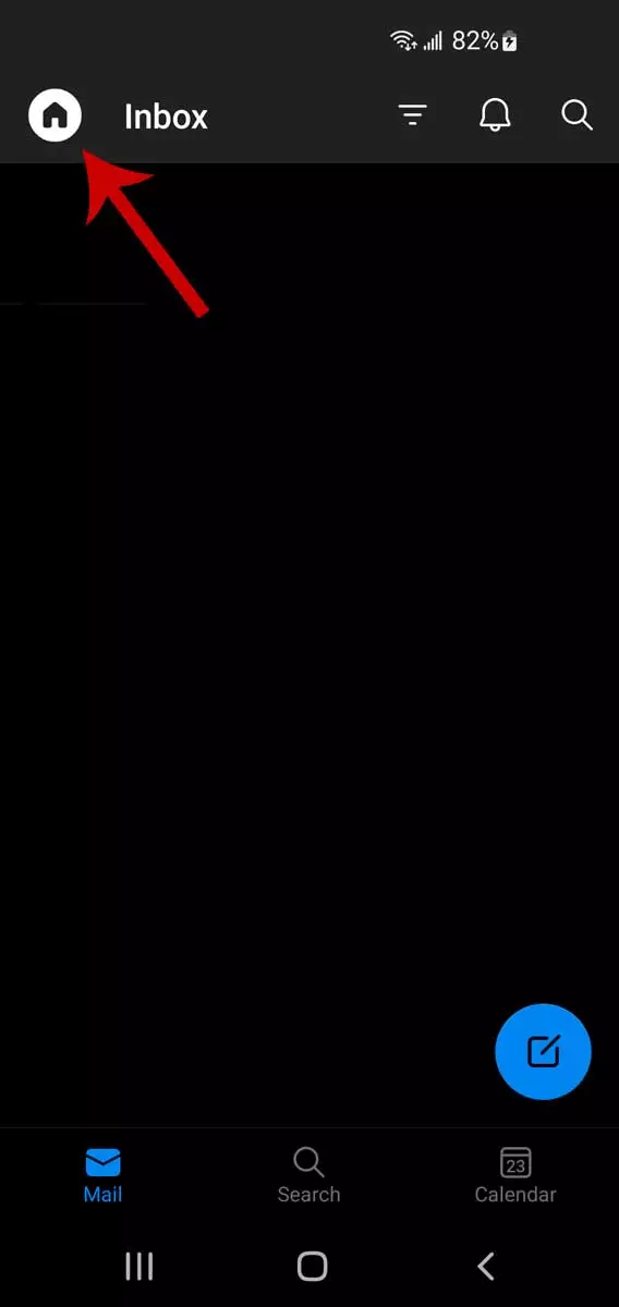 Threading de email do Outlook em dispositivos móveis, etapa 1