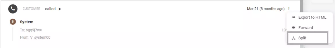Dividindo um único thread de email em vários emails para evitar confusão e desordem
