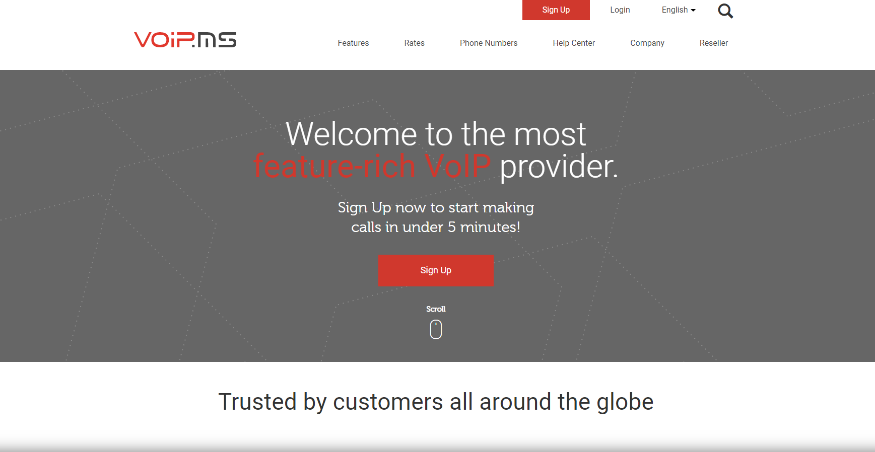 Website do provedor VoIP.ms