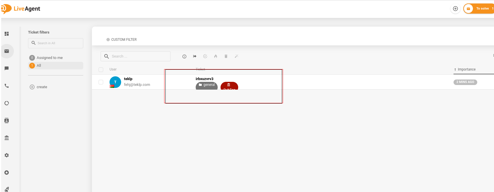 Design quebrado de rótulos no LiveAgent