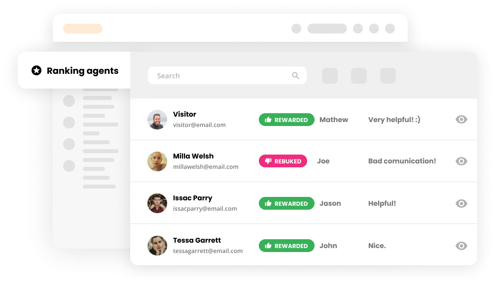 Recurso de classificação de agentes em software de Help desk - LiveAgent