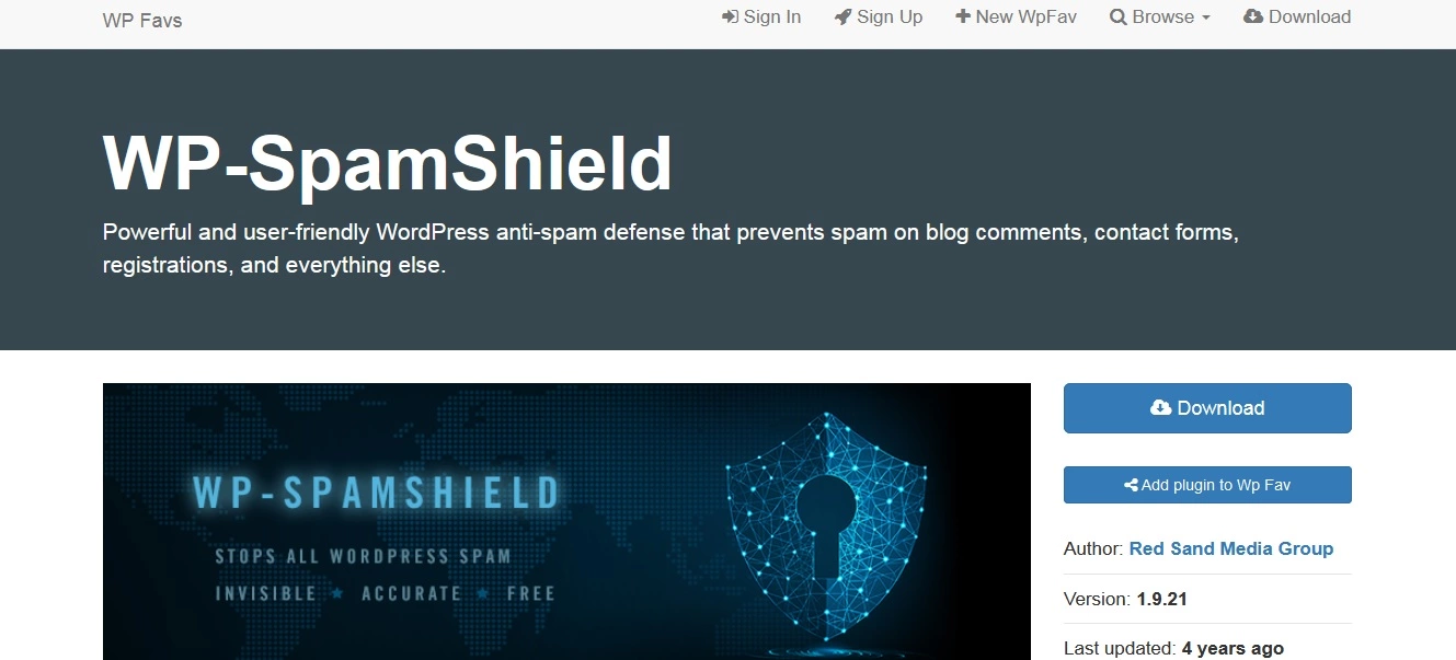 Site WP-Spam-shield