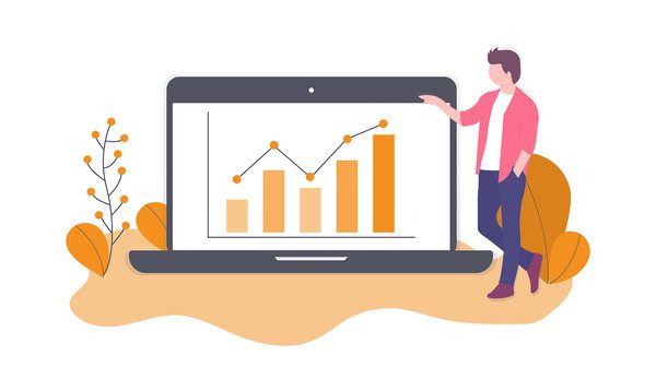 Relatório de pontos de contato do cliente - ilustração