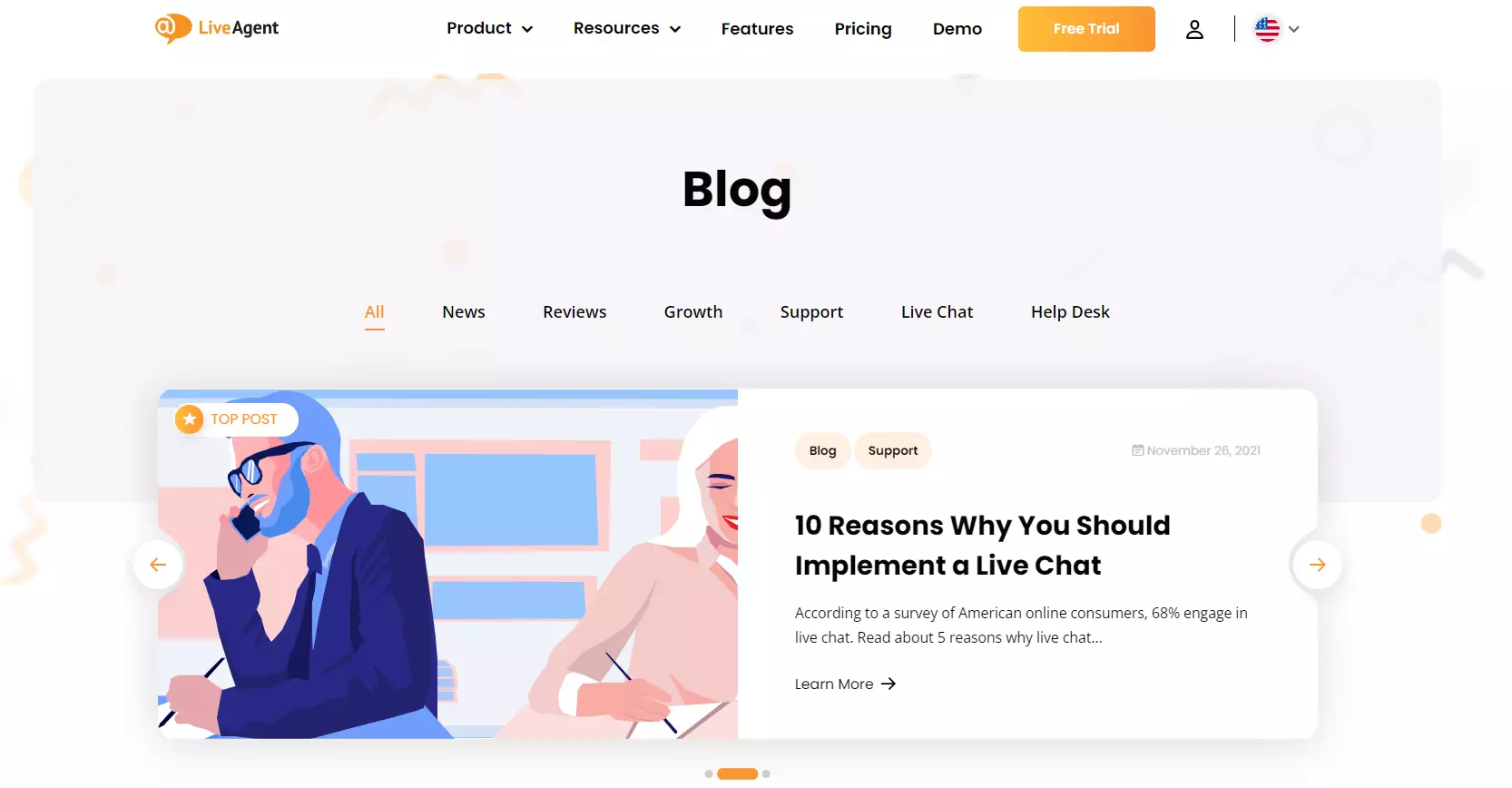 Exemplo de elementos visuais