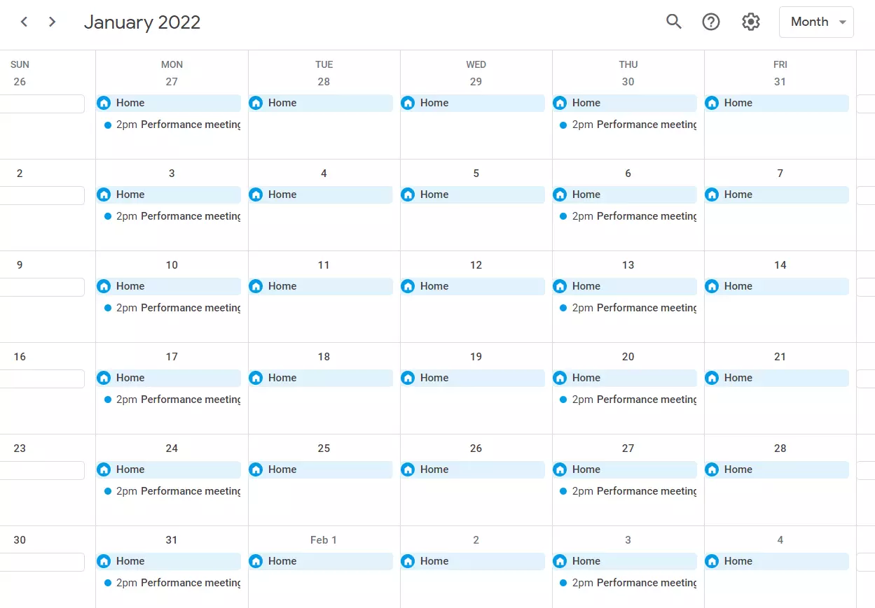 Agendamento de reunião