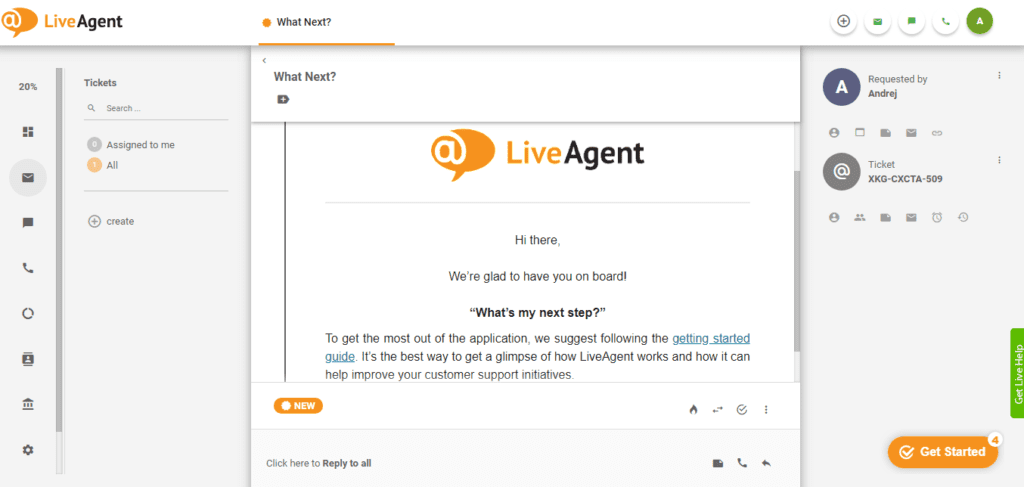 Integração do LiveAgent