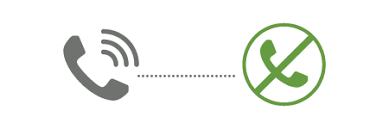 Ícones de bloqueio de chamadas