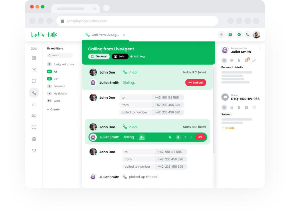 Software de Call Center LiveAgent