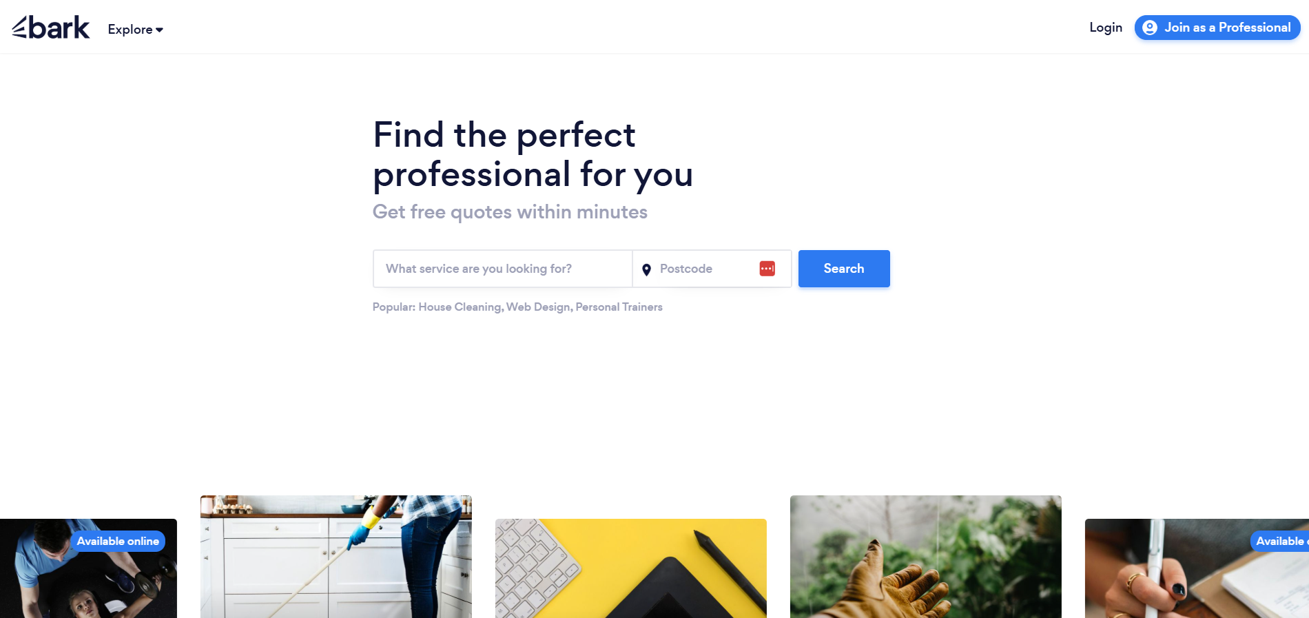 Contatos do Help Desk Bark