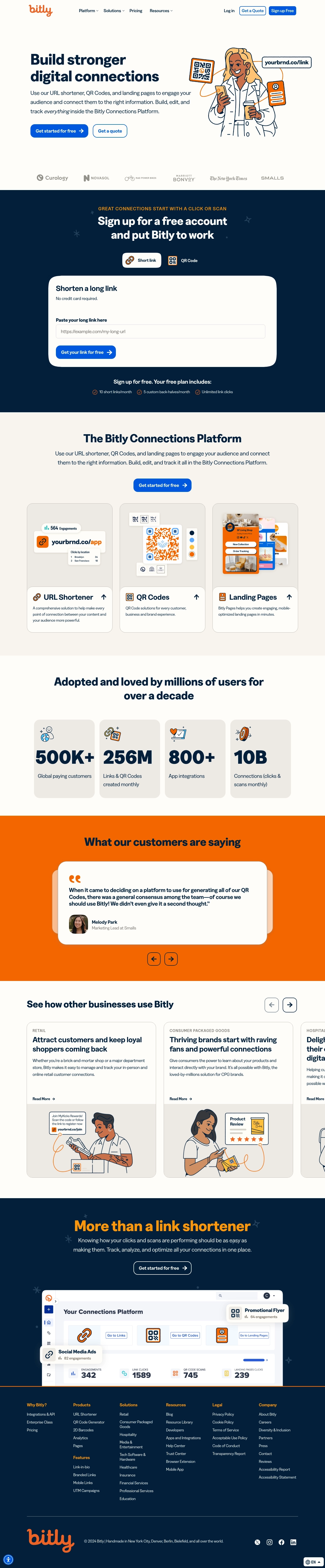 Contatos da Central de Ajuda Bitly