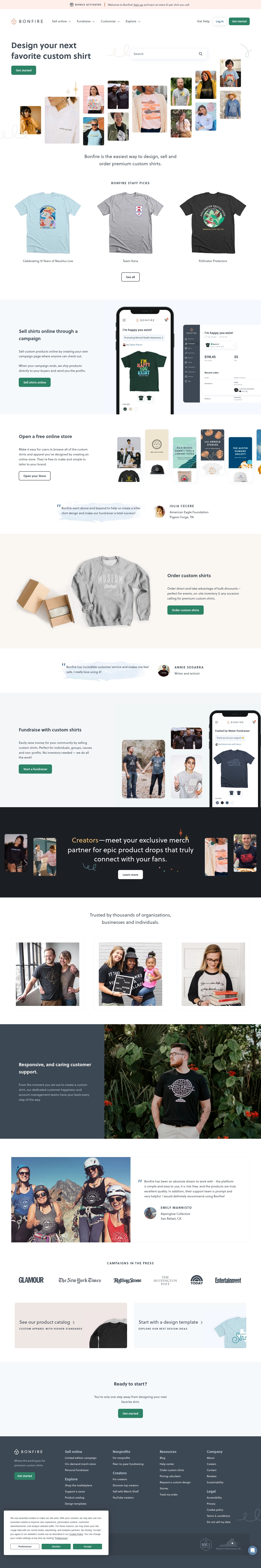 Contatos do Help Desk Bonfire